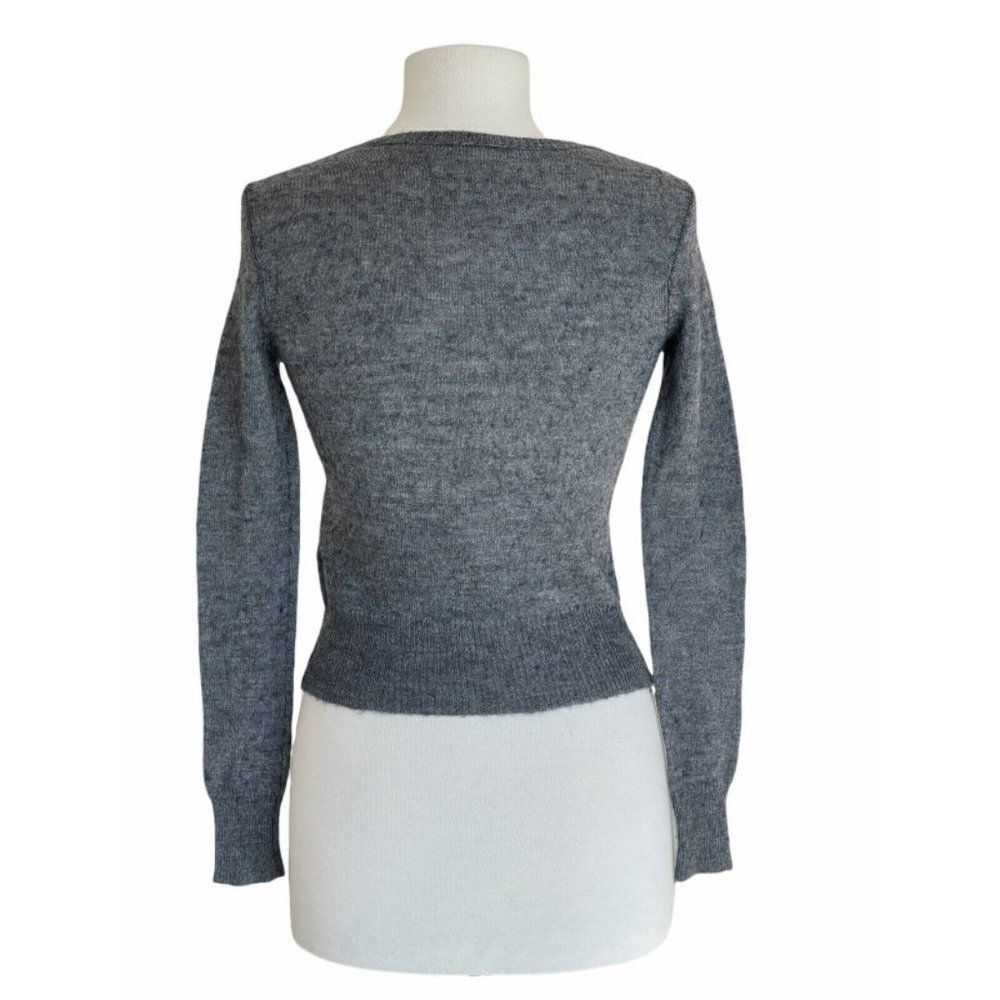 JCrew Women's L Alpaca & Wool Cardigan w/ Jewel Buttons - Picture 13 of 13